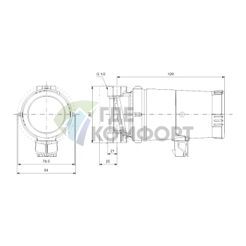 Циркуляционный насос Grundfos Comfort 15-14 B PM RU - фото 2