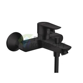 Смеситель для ванны Hansgrohe Talis E настенный, матовый черный (71740670) - фото 1