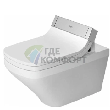 Умный подвесной унитаз Duravit DuraStyle SensoWash Slim Rimless с вертикальным смывом (2542590000) - фото 1