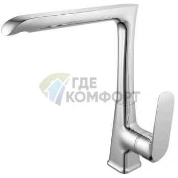 Смеситель для кухни Rush Gozo GZ3735-23 с высоким изливом, хром - фото 1