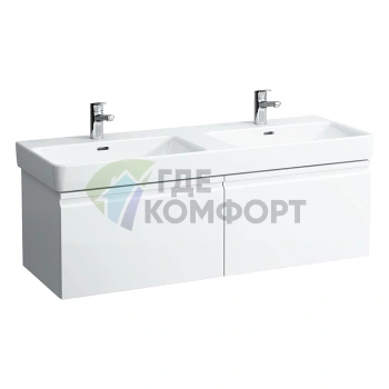 Подвесная тумба LAUFEN PRO S с системой хранения, 826x450x390 мм, белая матовая (4.8357.2.096.463.1) - фото 1