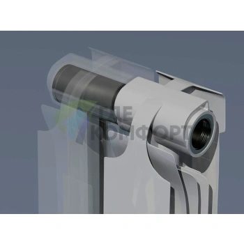 Радиатор биметаллический Теплоприбор BR1-500 12 секций - фото 2