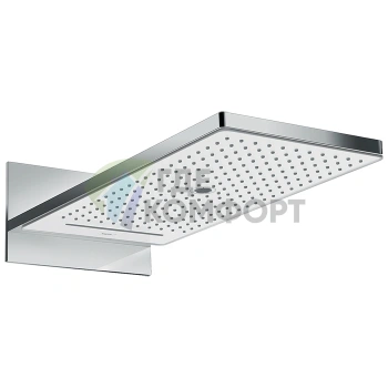 Верхний душ HG Rainmaker Select 580 EcoSmart с 3 режимами, белый/хром (24011400) - фото 1