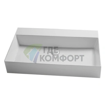 Подвесная раковина AZZURRA ELEGANCE 75x45 см белая без отверстия под смеситель - фото 2