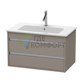 База под раковину Duravit Ketho для ME by Starck, 2 выдвижных ящика, 480x800x475 мм, цвет базальт матовый (KT642904343) - фото 1