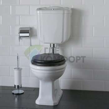 Низкая труба GLOBO Paestum с механизмом двойного слива Geberit Dual-Flush, хром (BA007cr)