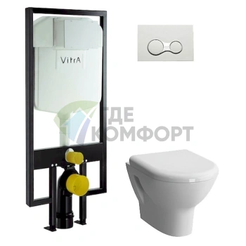 Инновационный комплект VitrA Zentrum 4 в 1 с эргономичным микролифтом - фото 1