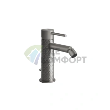 Смеситель для биде Gessi на 1 отверстие с донным клапаном, сталь браш (54107#239) - фото 1