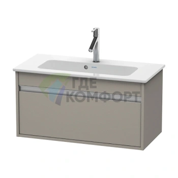 Тумба под раковину Duravit Ketho 410x800x385 с выдвижным ящиком, цвет TERRA (KT642301414) - фото 1