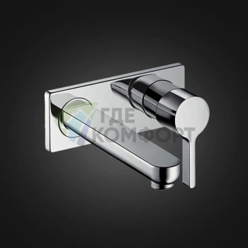 Смеситель для раковины Hansgrohe Metris S встраиваемый, излив 225 мм, хром (31163000) - фото 1