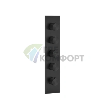 Термостатический смеситель GESSI на 4 выхода, резьба 3/4, цвет Black XL (54518#299) - фото 1
