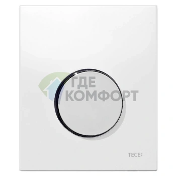 Кнопка смыва TECE Loop для писсуаров 9242627: белая с хромированной кнопкой - фото 1
