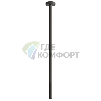 Потолочный излив GESSI 316 с дистанционным управлением, цвет Brushed Black Metal PVD (пульт не в комплекте) (54399#707) - фото 1