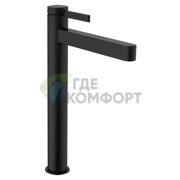 Смеситель для раковины Hansgrohe Finoris 260 с технологией hRiser, матовый черный (76070670) - фото 1