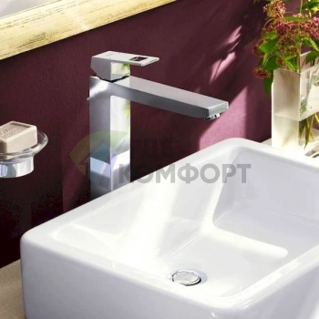 Стильный смеситель Grohe Eurocube 23406000 для раковины - фото 2