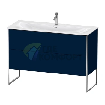 Тумба напольная Duravit XSquare 234412 с двумя ящиками, цвет Night Blue SaM (XS452609898) - фото 1
