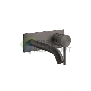 Встраиваемый смеситель GESSI 316 с изливом 147 мм, цвет Brushed Black Metal PVD (54088#707) - фото 1