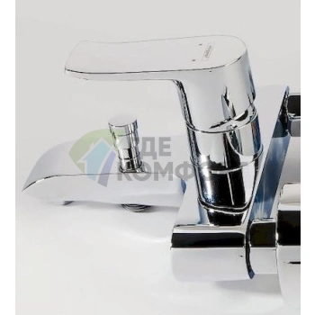 Смеситель для ванны с душем Hansgrohe Metris 31480000: эргономичный дизайн и комфорт - фото 2