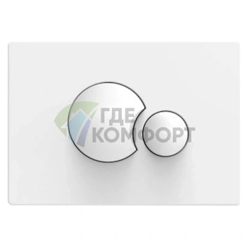 Кнопка смыва для унитаза Sanit S706 16.706.01 белая - фото 1