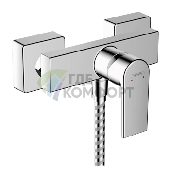 Смеситель для душа Hansgrohe Vernis Shape однорычажный настенный хром (71650000) - фото 1