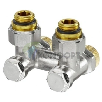 Узел нижнего подключения Oventrop Multiflex V ZB 1/2 AGx3/4 AG 1016292 угловой - фото 1