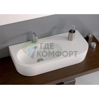 Раковина Duravit Vero 800x470 мм белая встраиваемая (454800000) - фото 1