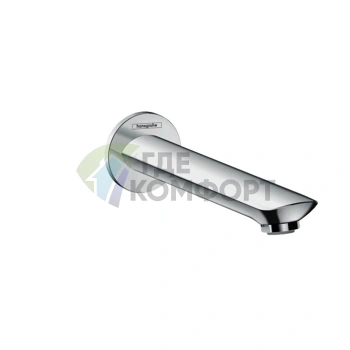 Излив для ванны Hansgrohe Novus: настенный, 192 мм, хром (71320000) - фото 1