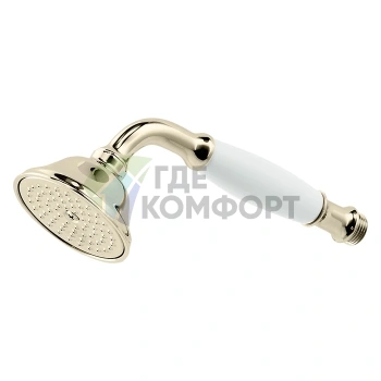 Ручной душ Nicolazzi с керамической ручкой в цвете Polished Nickel (C7104NL) - фото 1