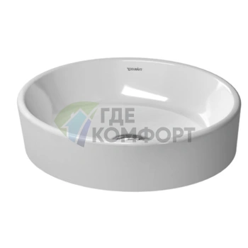 Раковина Duravit Starck 2 440x400 мм: белая, без перелива и площадки под смеситель (2321440000) - фото 1