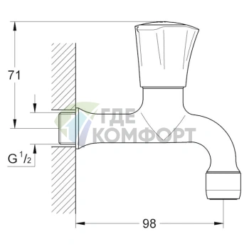 Однорычажный смеситель для раковины Grohe Costa L 30098001 - фото 2
