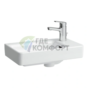 Раковина Laufen Pro S с полкой 480x280x85 мм, белая (LCC) (8.1595.4.400.104.1) - фото 1