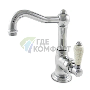 Смеситель для раковины Nicolazzi P.m. Blanc A с донным клапаном и ручками из состаренной керамики (3452CR76AC) - фото 1