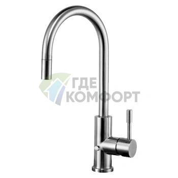 Смеситель для кухни Zorg Inox Cloria из нержавеющей стали - фото 1