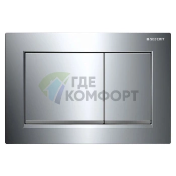 Кнопка смыва Geberit Omega 30 115.080.KH.1 для инсталляции: хром и матовый хром - фото 1
