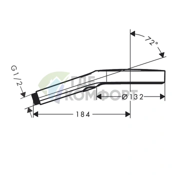 Ручной душ HG Rainfinity 130 мм, 3 режима, шлифованный черный хром (26864340) - фото 2