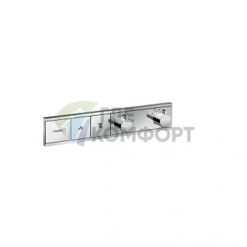 Термостат для душа Hansgrohe RainSelect с системой выбора струи, 2 выхода, хром (15380000) - фото 1