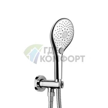 Душевой комплект BOSSINI SYNCRONIA с ручным душем и держателем, хром (C12033.030) - фото 1