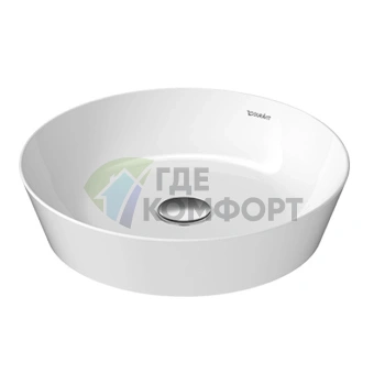 Накладная раковина Duravit Cape Cod круглая 43 см белого цвета (2328430000) - фото 1