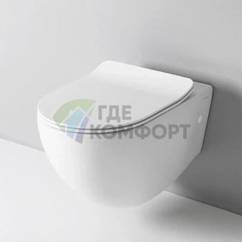 Унитаз подвесной Artceram FILE 2.0 безободковый, 36×52 см, белый матовый (FLV004 05 30) - фото 1