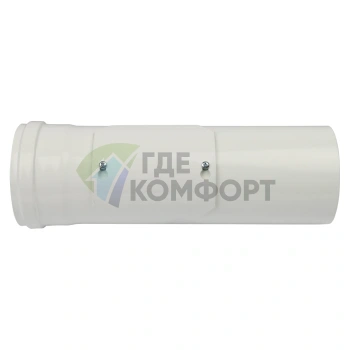 Элемент дымохода конденсационного Stout DN60/100 м/п PP-AL 310 мм с инспекционным окном SCA-8610-010310 - фото 2