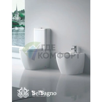 Унитаз-компакт BelBagno Alpina: эргономичный дизайн и компактность - фото 4