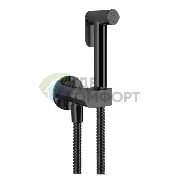 Гигиенический душ Gessi Origini с 1250 мм шлангом в цвете Black Metal Brushed PVD (45126#707) - фото 1