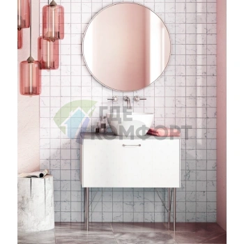 Накладная раковина Jacuzzi Contento 40x30 см белая матовый