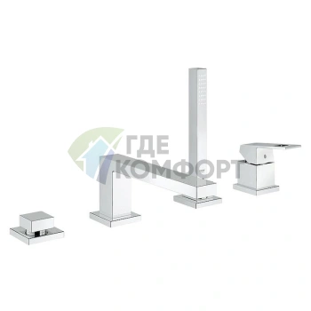 Смеситель Grohe Eurocube для установки на борт ванны 19897000 - фото 1