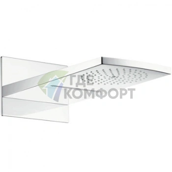 Верхний душ HG Raindance Rainfall 180 с технологией 2jet RainAir, белый/хром (28433400) - фото 1