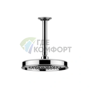 Верхний душ GESSI VENTI20 200 мм с потолочным держателем 288 мм, хром (65152#031) - фото 1