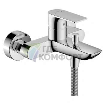 Смеситель для ванны Hansgrohe Rebris E, настенный монтаж, хром (72450000) - фото 1