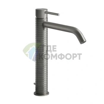 Смеситель GESSI для раковины высокий 305 мм, матовый хром (54203#239) - фото 1