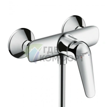 Настенный смеситель для душа Hansgrohe Novus в хроме (71060000) - фото 1