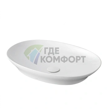 Полувстраиваемая раковина TOTO Neorest 600 мм белого цвета с технологией CeFiONtect (L4706E#XW) - фото 1